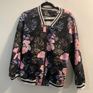 Floral Sporty Bomber